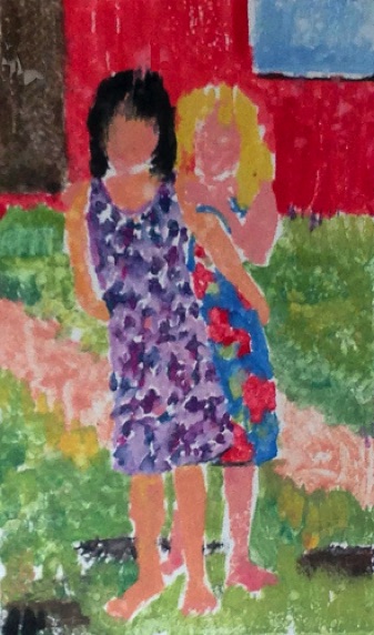 "Two Sun Dresses"
2015
6" x 10"